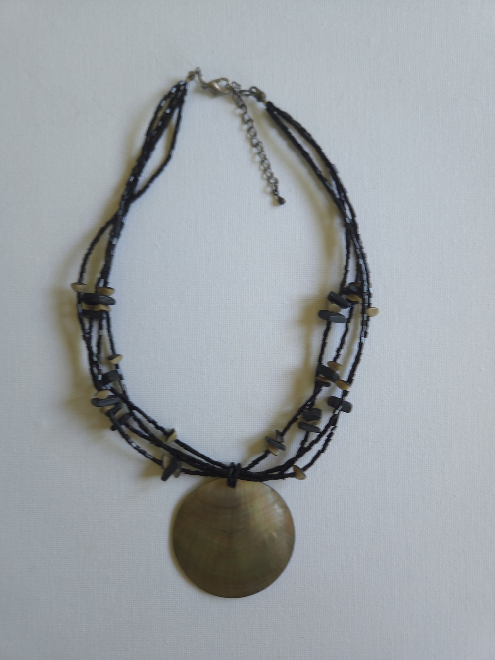 Vintage Coastal Multi-Strand Mother of Pearl Necklace